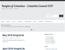 Tablet Screenshot of columbiaknights.org